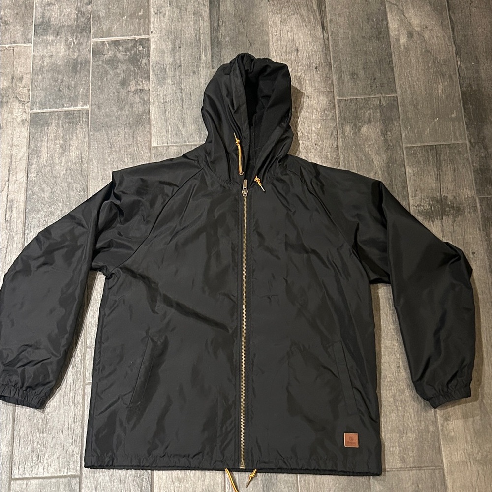 Brixton Black Hooded Windbreaker Jacket